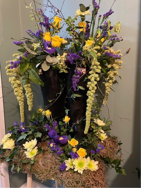Wellington Boots Flower Arrangement