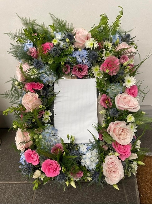 Photo Frame Flower Arrangement
